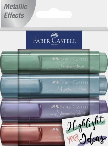 TEXTMARKER SET 4 METALIZAT FABER-CASTELL