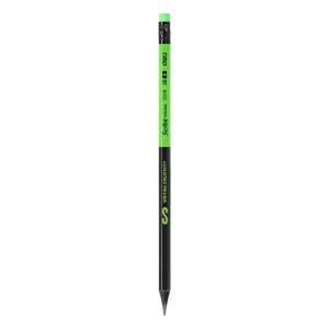 CREION GRAFIT CU GUMA LEMN NEGRU 2B DELI - Img 3