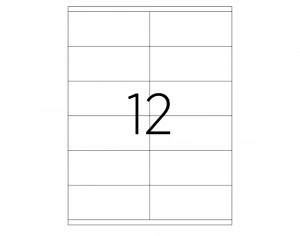 ETICHETE 12/A4 105*46MM COLTURI DREPTE 100/TOP TANEX - Img 2