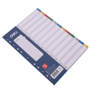 SEPARATOARE INDEX PLASTIC 1-12 COLOR DELI - Img 3
