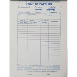 FOI PARCURS MARFA/PERSOANE A5