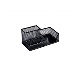 SUPORT BIROU 3 COMPARTIMENTE ECADA NEGRU 95003N
