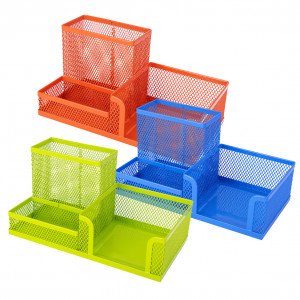 SUPORT BIROU 3 COMPARTIMENTE MESH COLOR DELI - Img 1