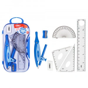 TRUSA GEOMETRIE 7 PIESE CUTIE PLASTIC DELI - Img 2