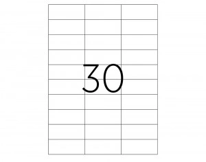 ETICHETE 30/A4 70*29.7MM COLTURI DREPTE 100/TOP TANEX - Img 2