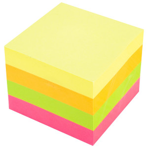 NOTES ADEZIV 51*51MM 4 CULORI NEON 400 FILE DELI - Img 2