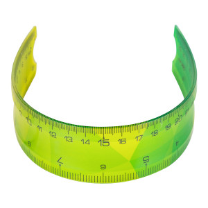 RIGLA 30CM MULTICOLORA FLEXIBILA DELI - Img 2