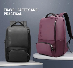 Rucsac laptop BESTLIFE cu sistem atifurt si conectori USB si Type-C , BB-3401R-1 - Img 3