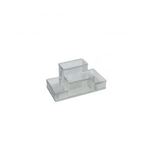 SUPORT BIROU 4 COMPARTIMENTE ECADA ARGINTIU 95004AG