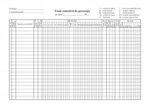FOAIE COLECTIVA DE PREZENTA