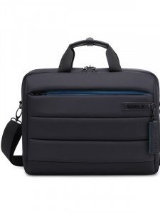 Geanta BESTLIFE CPlus, 33x41x9cm, compartiment tabletaa si laptop 15.6 inch, negru/gri petrol