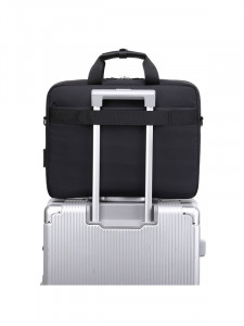 Geanta BESTLIFE CPlus, 33x41x9cm, compartiment tabletaa si laptop 15.6 inch, negru/gri petrol - Img 4
