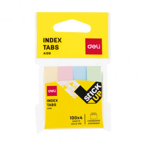 INDEX ADEZIV HARTIE 12*50MM 4 CULORI 100 FILE DELI - Img 1