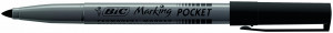 MARKER PERMANENT NEGRU 1.0MM 1445 BIC