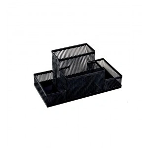SUPORT BIROU 4 COMPARTIMENTE ECADA NEGRU 95004N