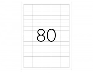 ETICHETE 80/A4 37*14.25MM COLTURI DREPTE 100/TOP TANEX - Img 2