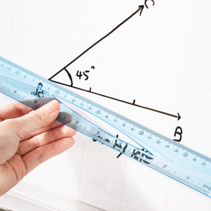 RIGLA 30CM ALBASTRA TRANSPARENTA DELI - Img 4