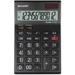Calculator de birou, 12 digits, SHARP EL-125TWH