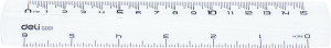 RIGLA 15CM TRANSPARENTA DELI