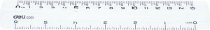RIGLA 15CM TRANSPARENTA DELI