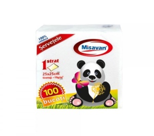 SERVETELE DE MASA ALBE 25X25CM 100/SET - Img 1