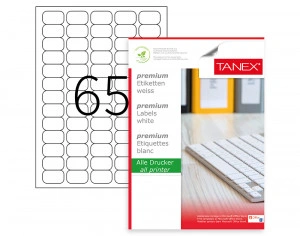 ETICHETE 65/A4 38.1*21.2MM COLTURI ROTUNDE 100/TOP TANEX