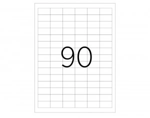 ETICHETE 90/A4 33*19MM COLTURI DREPTE 100/TOP TANEX - Img 2