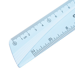 RIGLA 20CM ALBASTRA TRANSPARENTA DELI - Img 2