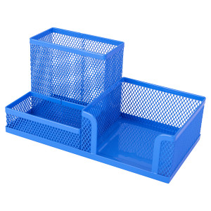 SUPORT BIROU 3 COMPARTIMENTE MESH COLOR DELI - Img 2