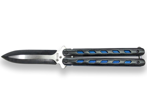 Briceag fluture Joker, maner aluminiu, lama 9.5cm JKR0509