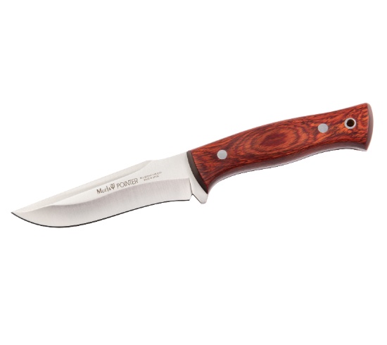 Cutit Outdoor Muela POINTER-12R,maner lemn presat coral, lama 12 cm