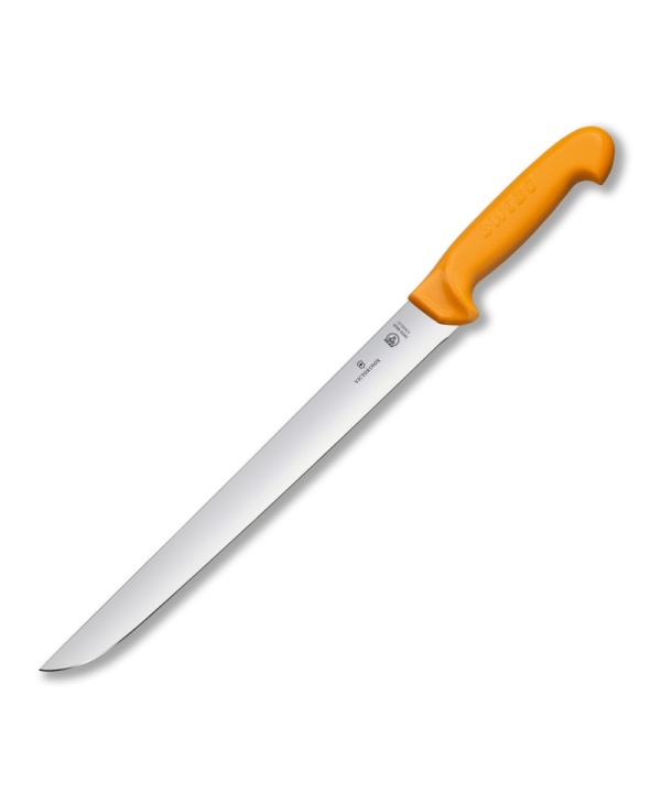 Cutit pentru macelarie Victorinox Swibo Cutlet & Steak Knife, lama 31cm, Orange 5.8433.31