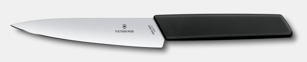 Cutit Victorinox Swiss Modern Chef Knife, lama 15cm, Black 6.9013.15B