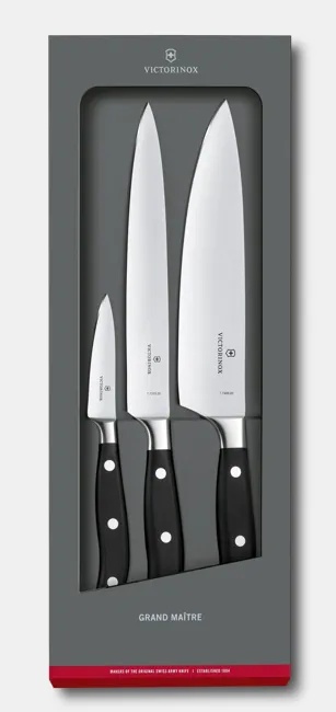 Set pentru bucatarie Victorinox Grand Maitre Chef Set, 3 piese, Black 7.7243.3