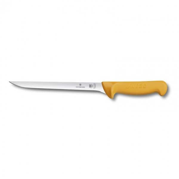 Cutit pentru filetat peste Victorinox Fish Filleting Knife, lama 20cm, Orange 5.8450.20