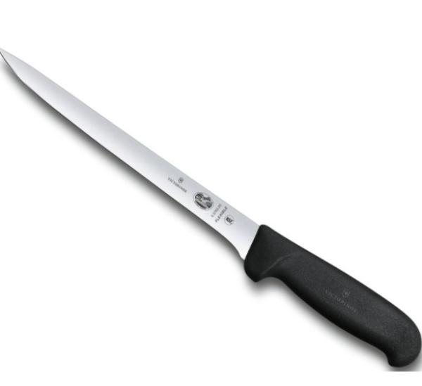 Cutit pentru filetat Victorinox Swiss filleting Knife, lama 20cm, Black 5.3763.20