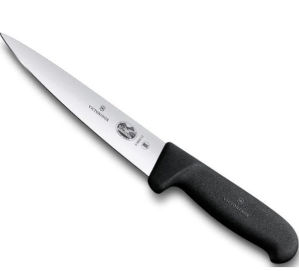 Cutit pentru injunghiat Victorinox Sticking Knife, lama 12cm, Black 5.5603.12