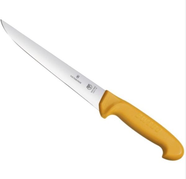 Cutit pentru injunghiat Victorinox Swibo Sticking Knife, lama 12cm, Orange 5.8411.18