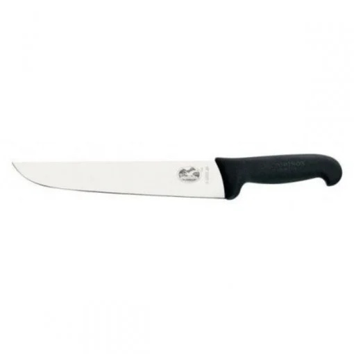 Cutit pentru macelarie Victorinox Butcher Knife, lama 18cm, Black 5.5203.18