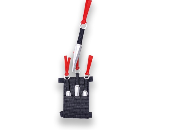 Set 3 cutite aruncat Joker, manere otel, 15cm JKR0519