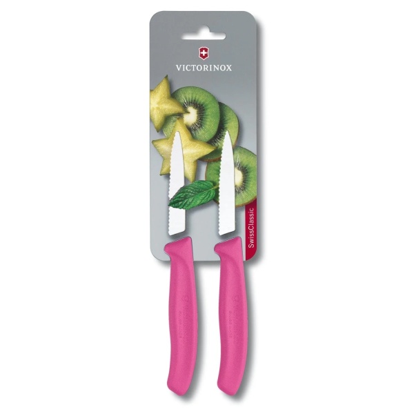 Set cutite curatat Victorinox Swiss Classic Paring Set, 2 piese, Pink 6.7636.L115B