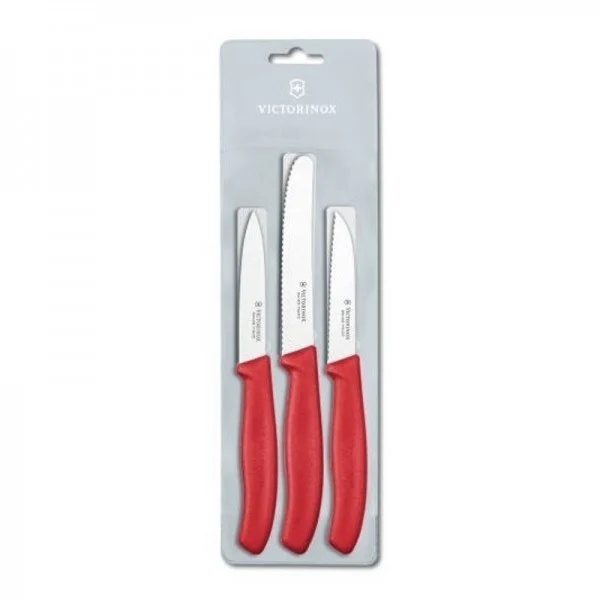 Set cutite curatat Victorinox Swiss Classic Paring Set, 3 piese, Red 6.7111.3