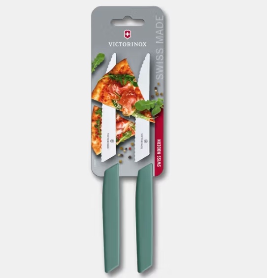 Set cutite pentru friptura Victorinox Swiss Modern Set, 2 piese, Sage 6.9006.12W43B