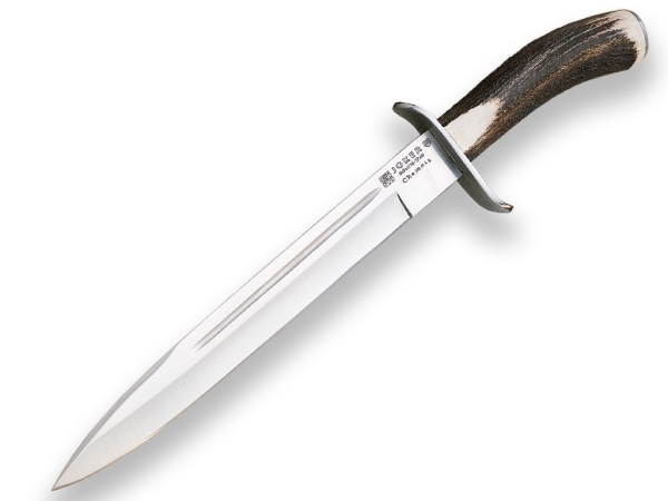 Cutit pentru injunghiere Joker Chamois, maner corn cerb, lama 25.5cm CC31