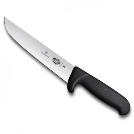 Cutit pentru macelarie Victorinox Butcher Knife, lama 18cm, Black 5.5203.18L