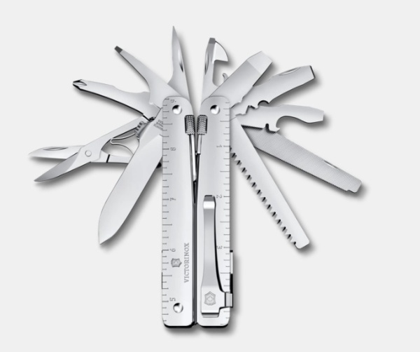 Multifunctional Victorinox Swiss Tool MX Clip, 115 mm, argintiu 3.0327.MKB1