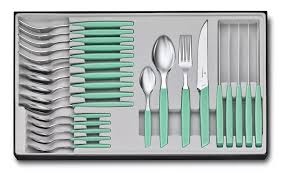 Set cutite Victorinox Swiss Modern Table Set, 24 piese, Mint 6.9096.12W41.24