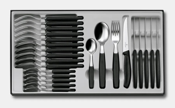 Set Victorinox Swiss Classic Table Set, 24 piese, Black 6.7233.24