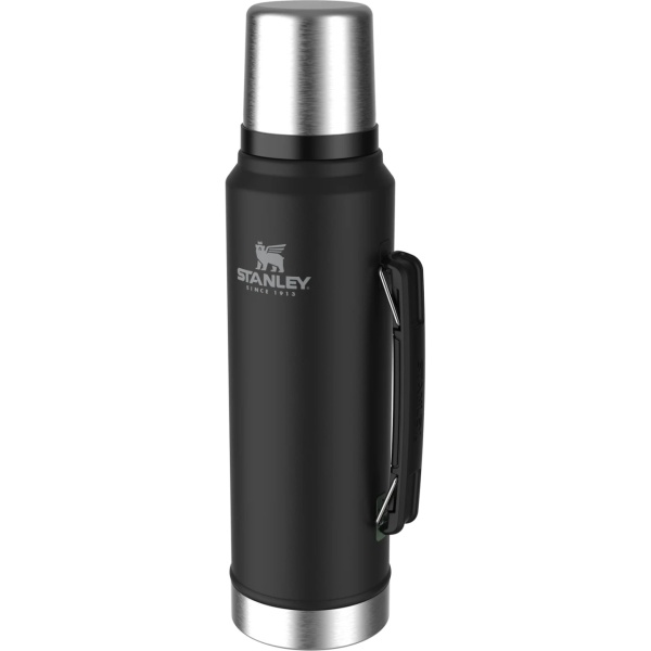 Termos Stanley The Legendary Classic Bottle 1.0L, Matte Black Pebble 10-08266-002