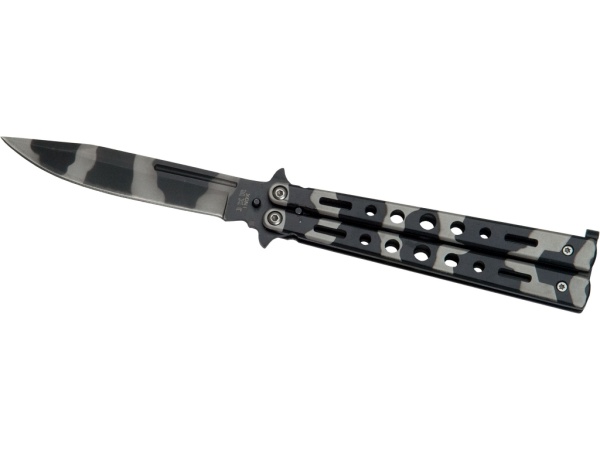 Briceag fluture Joker, maner otel inoxidabil, lama 10cm JKR0186
